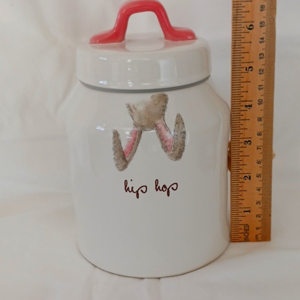 Rae Dunn Hip Hop Bunny Ears Canister